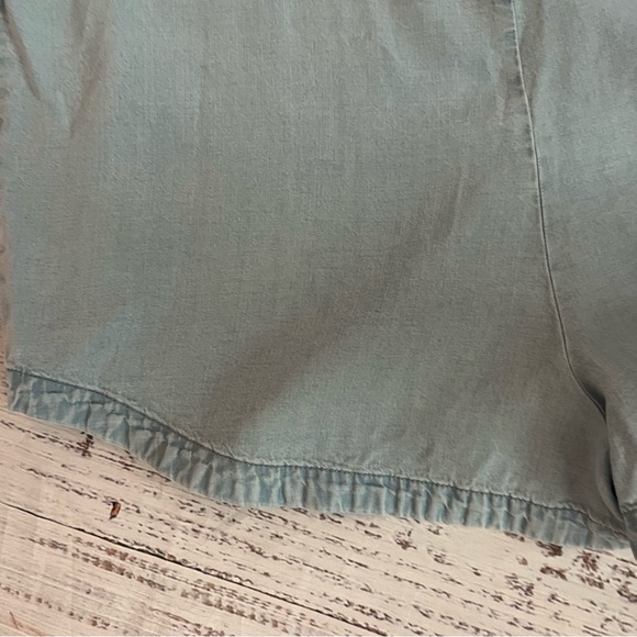 Express Denim Chambray Sleeveless Romper - Picture 5 of 7